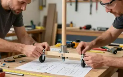 Fabriquer pied de parasol sur roulettes : le plan pas à pas sécurisé