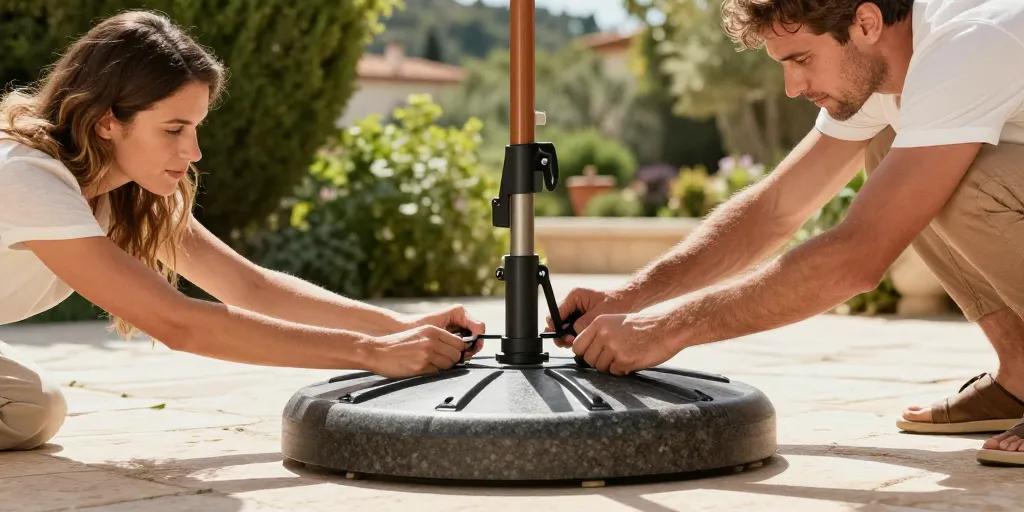 Comment installer un parasol