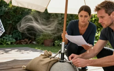 Comment empêcher un parasol de s’envoler : ce que les fabricants ne vous disent pas sur la stabilité réelle de votre matériel
